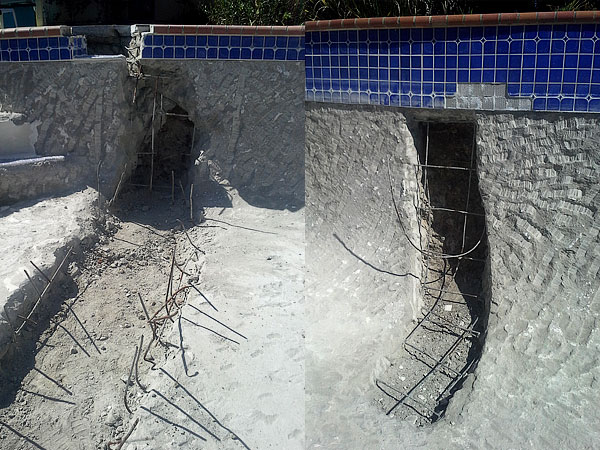 Repairing A Pool Wall & Floor